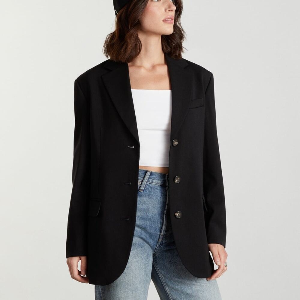 Everlane the 80s Blazer in black Size 00